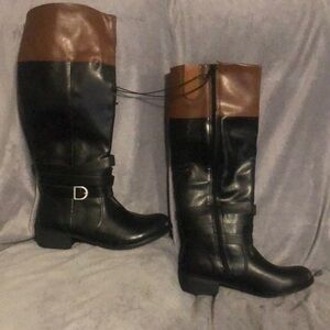 St.John's‎ Bay Two Tone Tall Boots- Women's Size 6M "NWT”